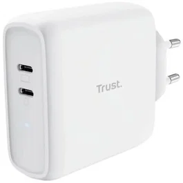 Trust Cargador de Pared Maxo 65W 2 Puertos USB Tipo-C 65W
